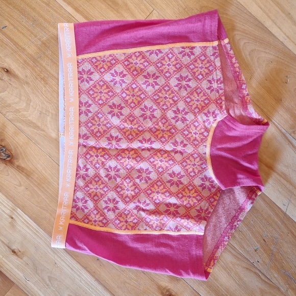 Kari Traa Wool Rose Baselayer Boxer Briefs Size Large Pink & Orange - Picture 4 of 10